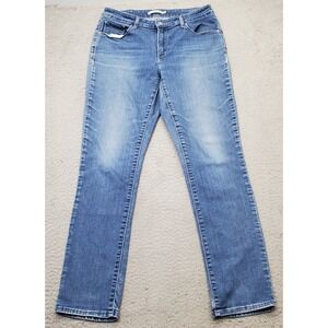 Levi's Skinny Jeans Womens 31 Blue Denim Classic Mid‎ Rise Medium Wash Red Tab